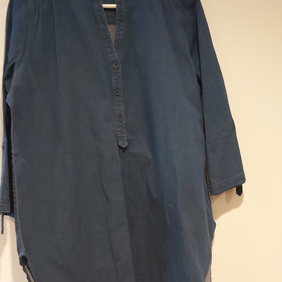 Denim style long tunic - Picture 3 of 4